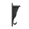 Flash Furniture Daly Wall Mounted 24in Solid Pine Wood Storage Rack with Upper Shelf and 5 Hooks HGWA-CR-5-BLKWSH-GG - alternate 9